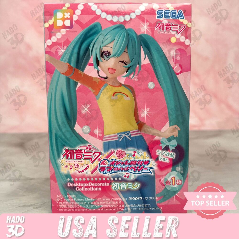 Hatsune Miku x Love and Berry Figure Love ver. Desktop Decorate SEGA [US Seller]